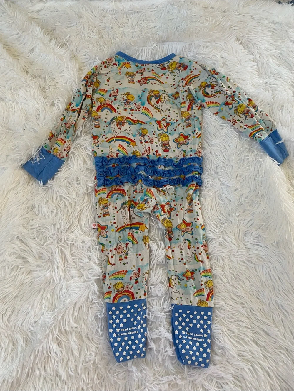 Rainbow Brite X Sweet Peas one piece convertible Pajama